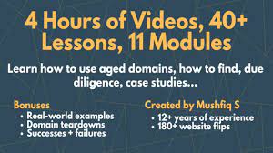Mushfiq Sarker (The Website Flip) – The Course on Aged Domains